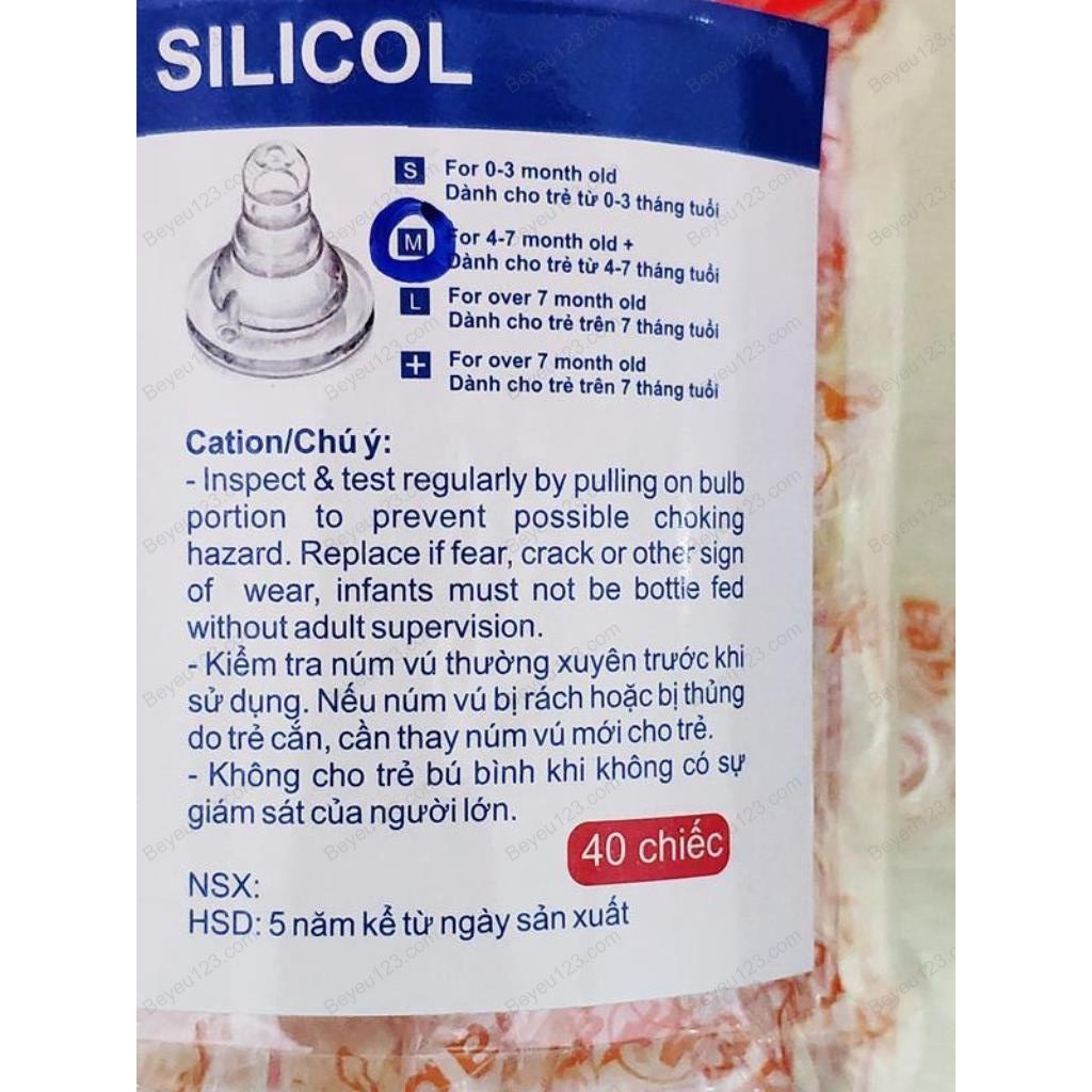 1 Núm ti silicone siêu mềm GB Baby - Cổ rộng / cổ hẹp - Phụ kiện thay thế cho tất cả bình sữa