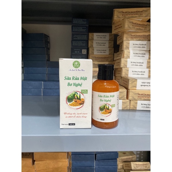 Sữa rửa mặt gấc bơ nghệ handmade 100ml sạch mụn, se khít lỗ chân lông (có giấy kiểm nghiệm)