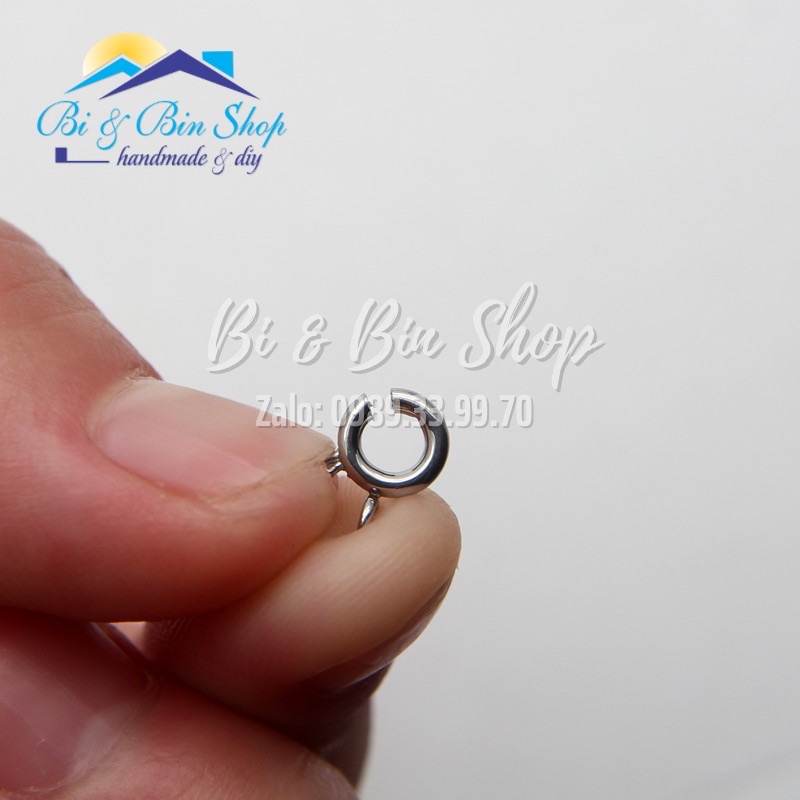 Khoá Lò Xo Tròn Bằng Inox Làm Dây Chuyền, Vòng Đeo Tay, Trang Sức Handmade