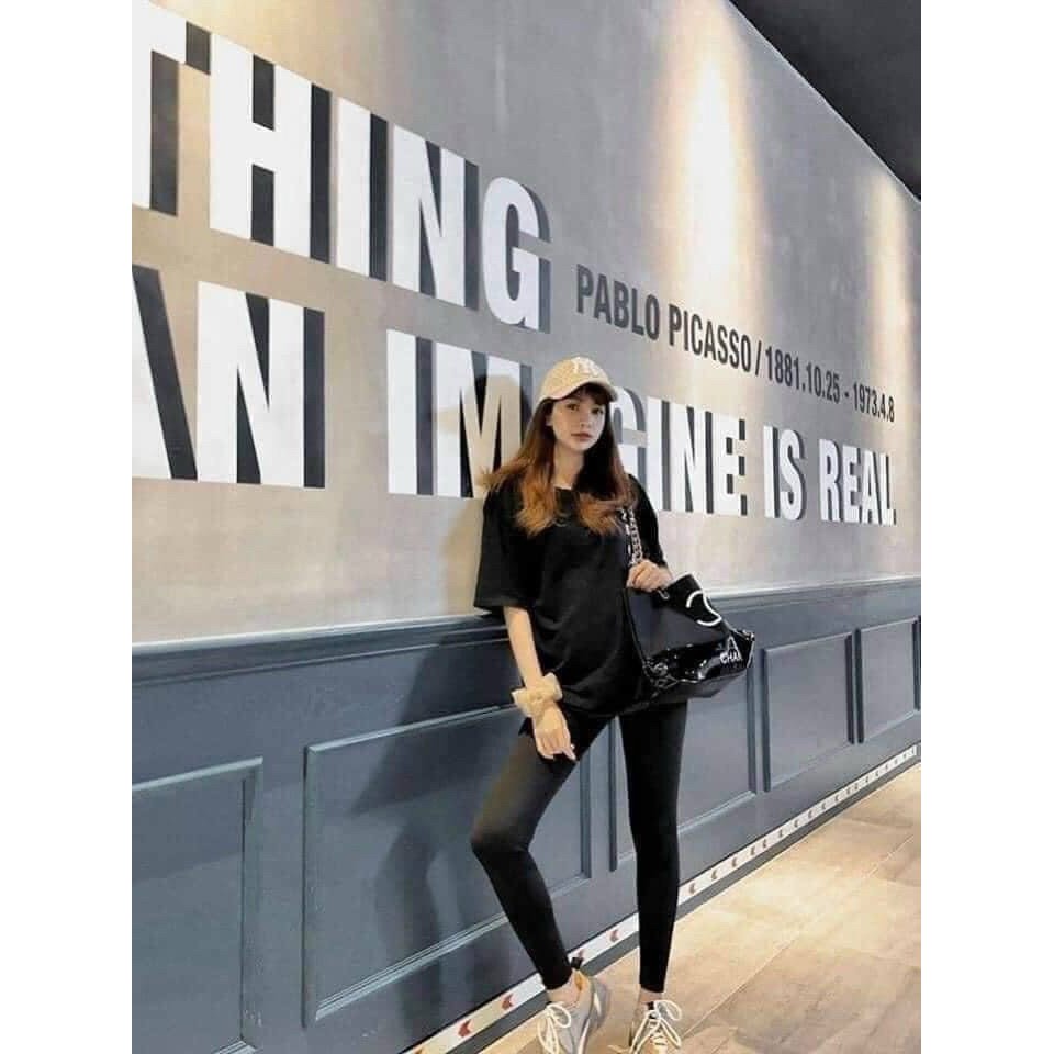 Quần legging nữ dài cottor co giãn mặc siêu tôn dáng  chân thon dài-Minxy Shop