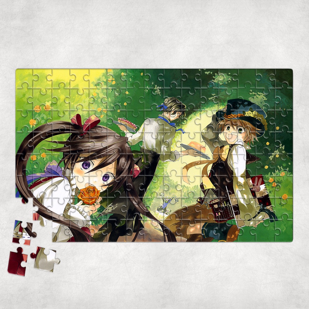 Tranh ghép hình A4, A5 Anime, xếp hình PANDORA HEARTS - Mẫu 1