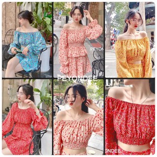 Set bộ tiểu thư hoa nhí PEYONDEE thay đổi phong cách freestyle