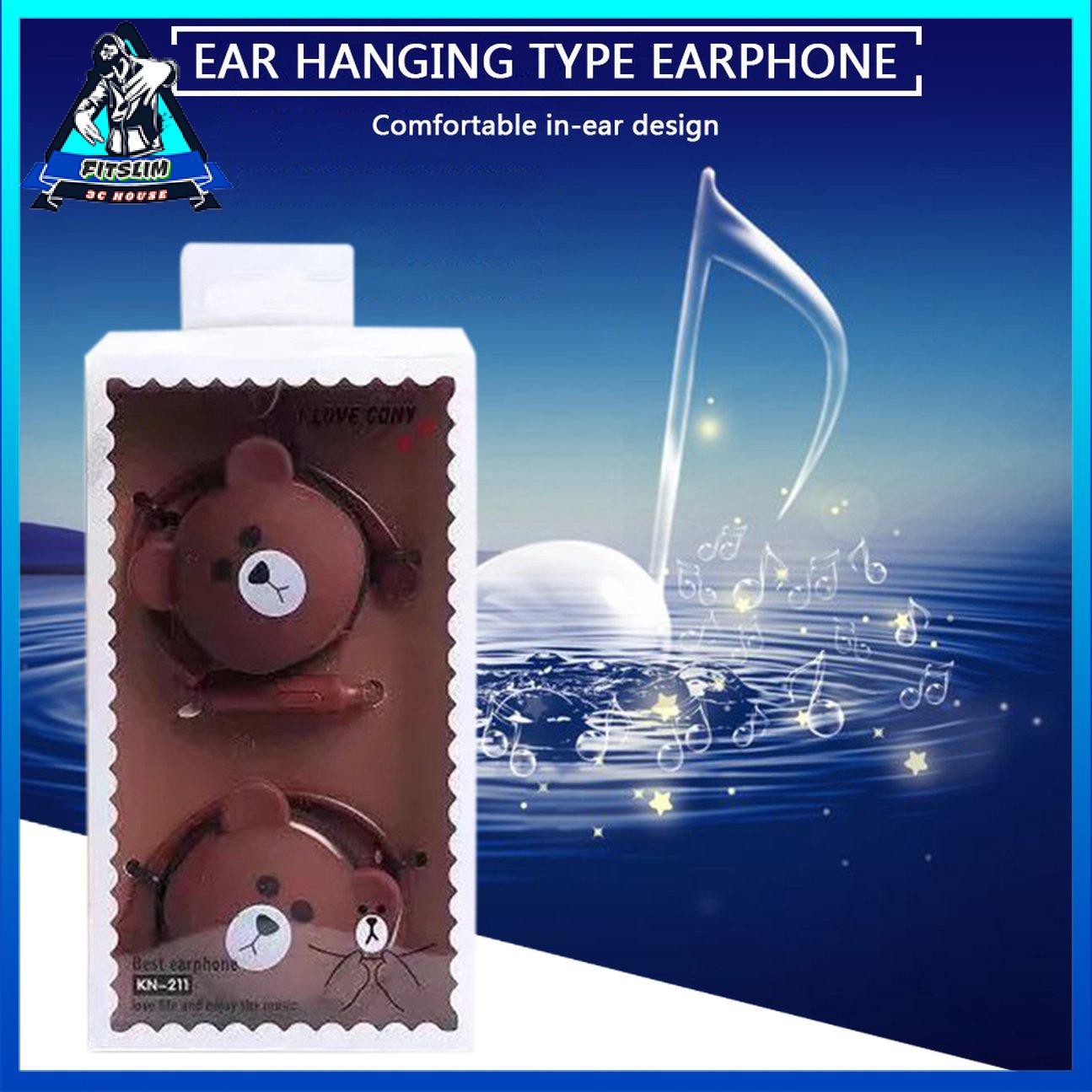 Tai Nghe In-Ear 3.5mm Hình Hoạt Hình Cho Điện Thoại