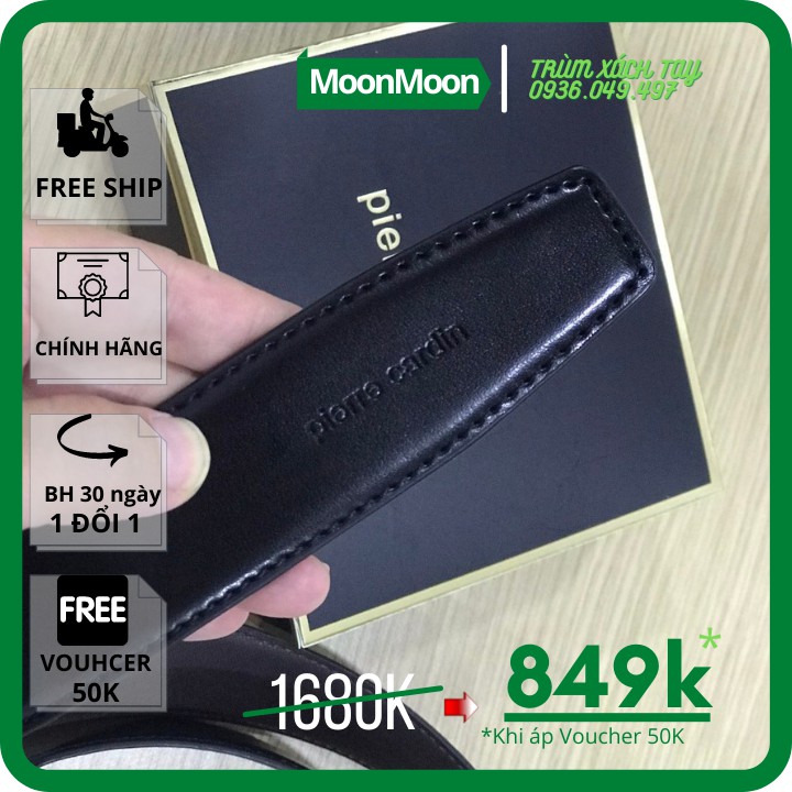 ⚜️SIÊU SALE⚜️ Thắt Lưng Da Nam PIERRE CARDIN Chính Hãng Mua Tại Store Malaysia PC19
