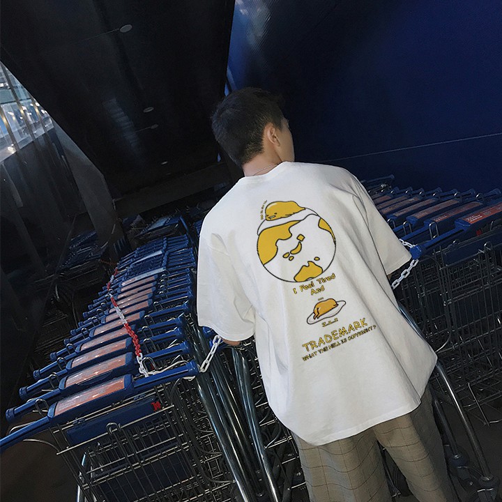 Áo thun tay lỡ ULZZANG cotton dáng unisex in hình i'm tired 2020 | BigBuy360 - bigbuy360.vn