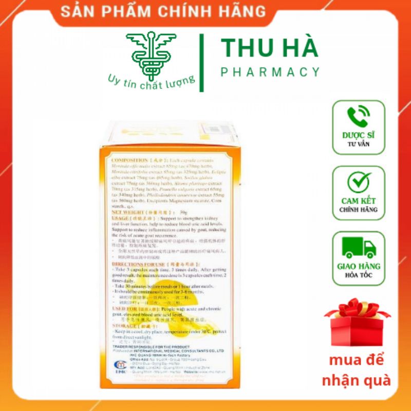 [CHÍNH HÃNG] Viên uống Hoàng Thống Phong - lọ 60 viên