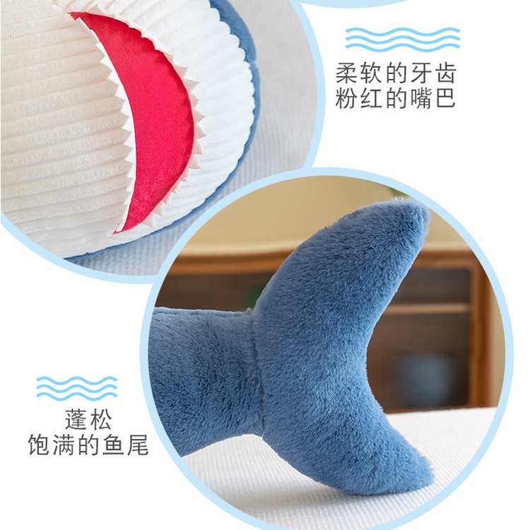 Cá Mập Nhồi Bông Mềm Mại Xinh Xắn