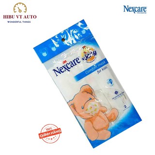 Khẩu Trang Trẻ Em cao cấp 3 lớp 3M Nexcare ( túi 2 chiếc) giúp kháng khuẩn, chống bụi mịn bảo vệ sức khỏe