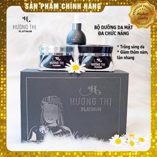 Bộ Kem cao cấp dưỡng trắng da chống nắng (ngày) + kem dưỡng trắng da đa chức năng (đêm) + serum mỹ phẩm hương thị