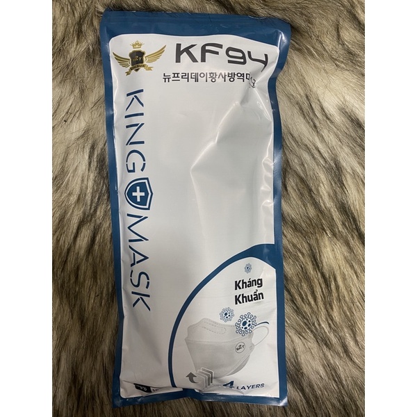 Hộp 10 cái khẩu trang KF94 My O2 - H2T, kháng khuẩn, chống bụi, màu trắng 【】