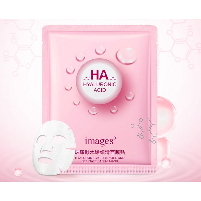 Mặt nạ giấy HA Images dưỡng trắng da mụn cấp ẩm thải độc