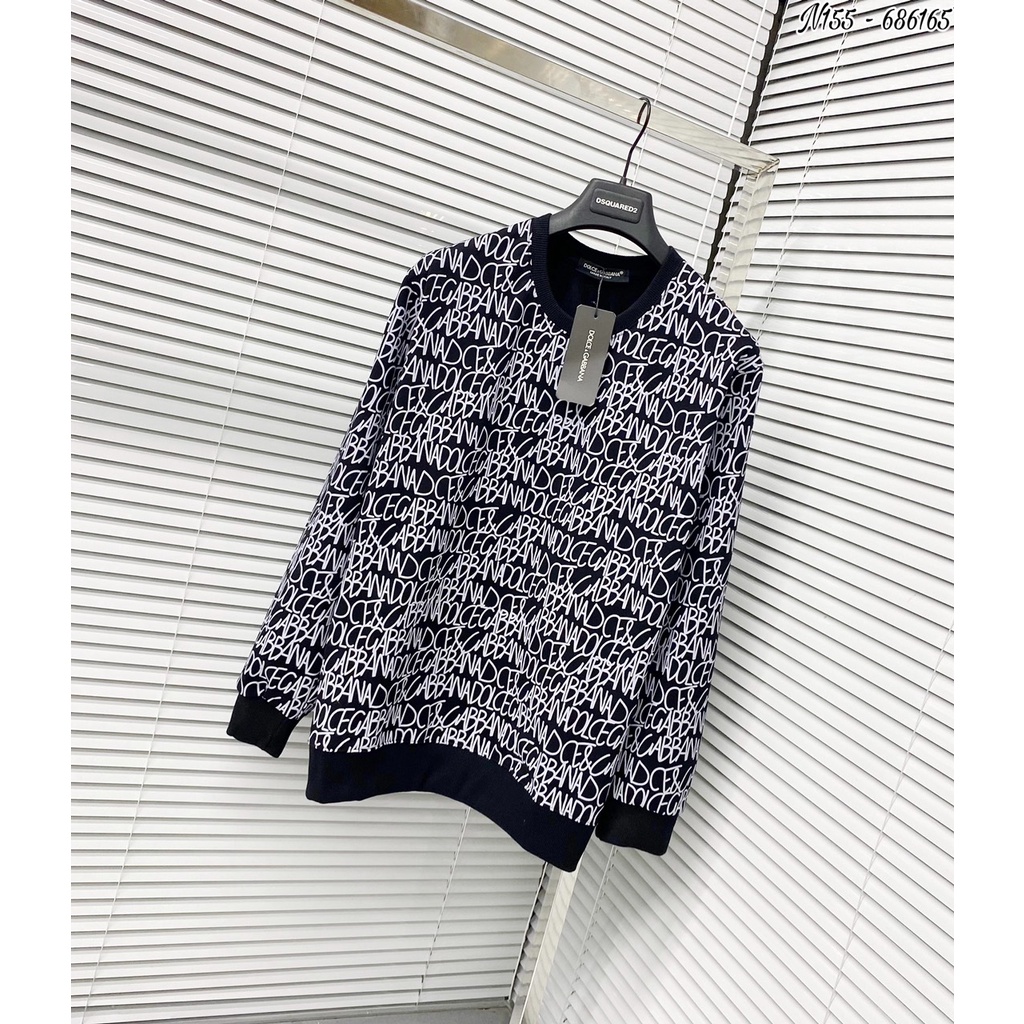 Áo Sweater Nam D&G Họa Tiết Chữ Dập Vân - Áo Nỉ Nam Nữ D&G Chất Nỉ Da Cá Ấm Áp Mềm Mịn DT FASHION MENWEAR