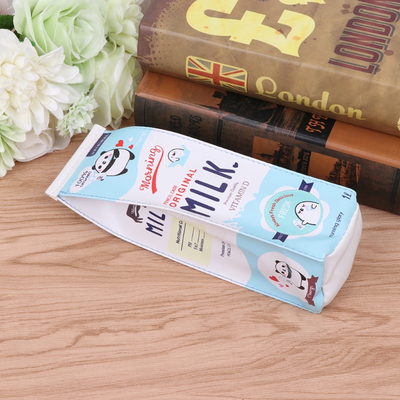 Túi Đựng Bút / Đồ Trang Điểm Hình Hộp Sữa Sáng Tạo