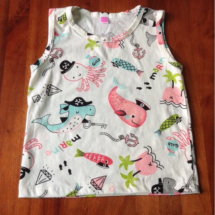 Áo 3 lỗ cotton bé trai bé gái 8-30kg