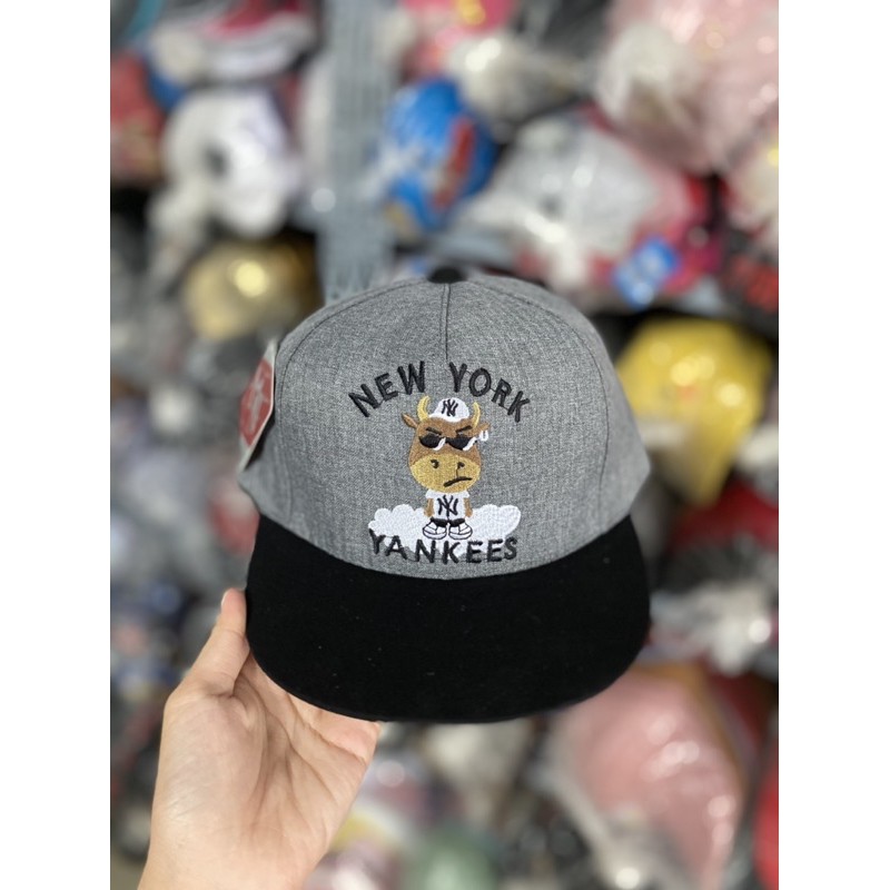 |FAMARAL1 giảm 10k cho đơn 50k|[ Bé 2-5 tuổi ] Nón snapback con trâu yankess cho trẻ em