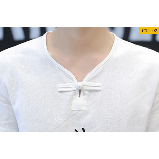 (Hàng Xuất chuẩn) Bộ Đũi Nam Thêu ( Mát - Nhẹ Như Không) | BigBuy360 - bigbuy360.vn