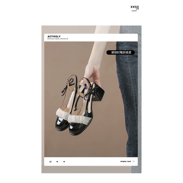 Dép Sandal Cao Gót Thời Trang Mùa Hè 2022 Phong Cách Mới Cho Nữ