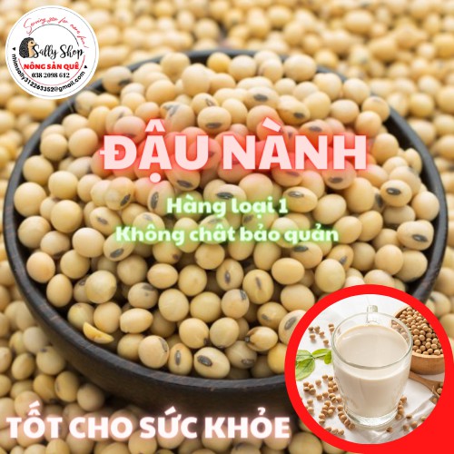 1kg Đậu Nành Quê Sạch (Đỗ Tương) - Giống Thuần Chủng – Nông Sản Quê Sally Shop