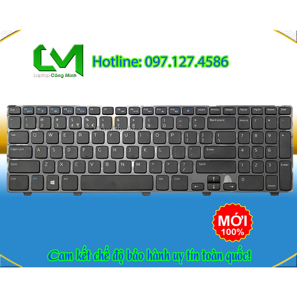 Bàn Phím Laptop Dell 3521 3531 3537 5521 5537 - Bảo Hành 12 Tháng