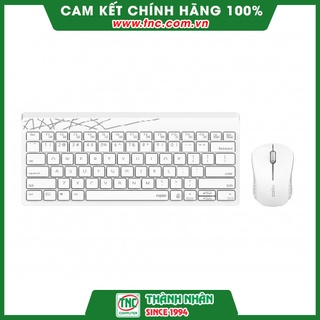 Combo bàn phím + chuột không dây Rapoo 8000M Trắng