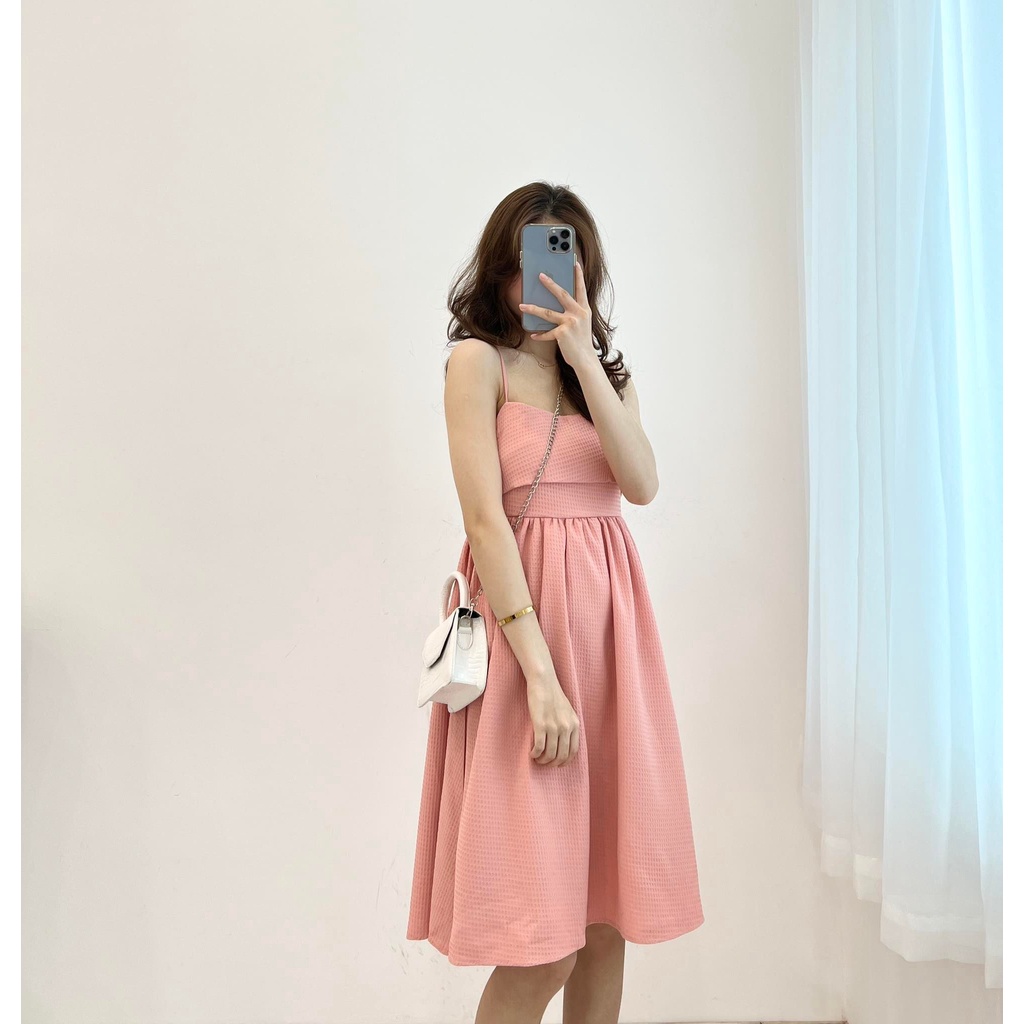 (FREESHIP)  váy hai dây xinh dây buộc lưng miho.house