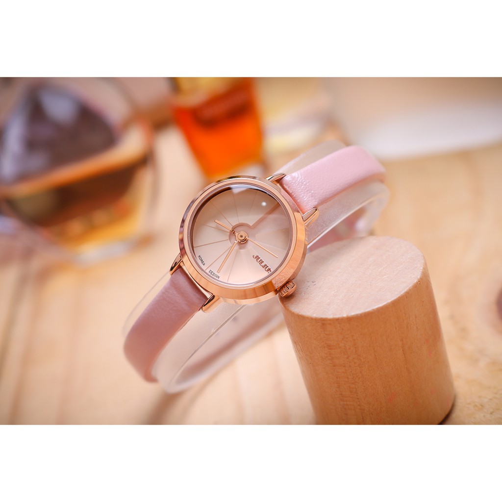 Đồng hồ nữ JA-979C Julius Hàn Quốc dây da