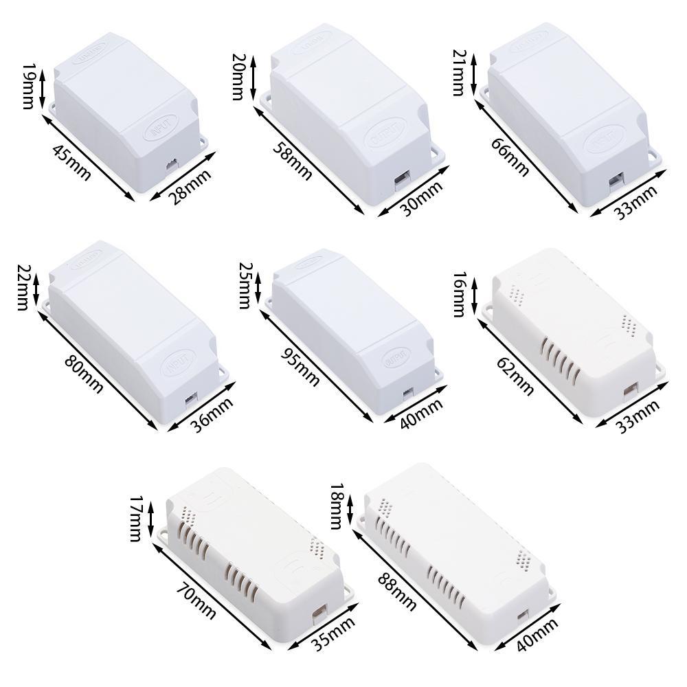 KUNHEV Hộp Nguồn Điện Đèn LED ABS DIY Chuyên Dụng Ốp