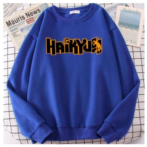 ÁO SWEATER UNISEX CHẤT NỈ BÔNG  in chữ HAIKYUN