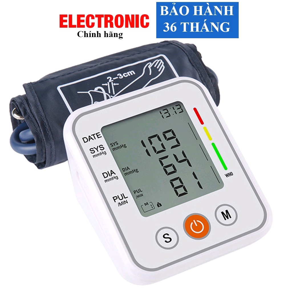 Máy đo huyết áp bắp tay (BẢO HÀNH 3 NĂM) công nghệ cảm biến hiện đại cho bệnh nhân tiểu đường