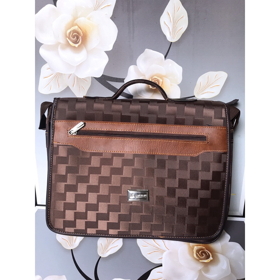 Túi Xách Thời Trang Nữ Cao Cấp Giả Da Đựng Máy Tính Laptop 14 inch Vải Mềm Đẹp Phong Cách Kiểu Hàn Quốc.