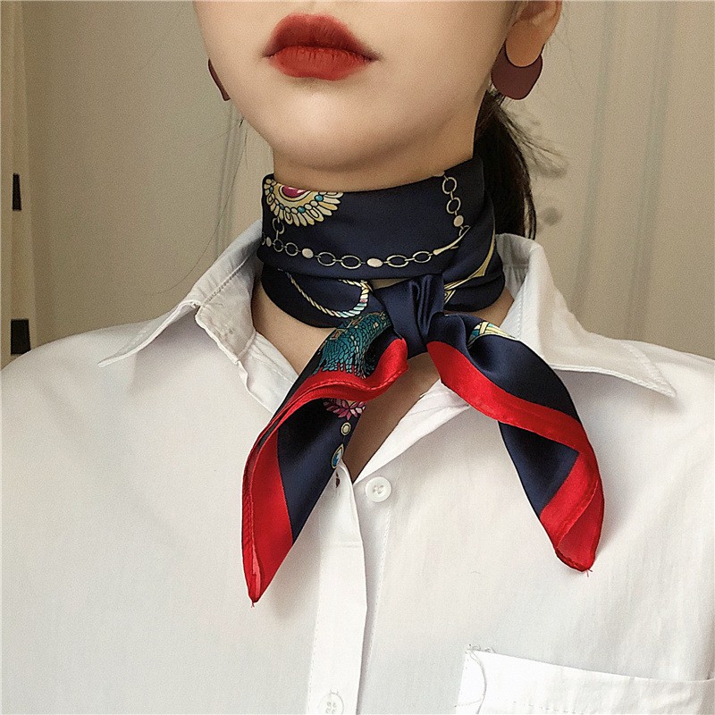 [HÀNG MỚI] Khăn lụa quàng cổ 70x70 Siêu sang chảnh - Khăn Lụa Quàng cổ Qúy tộc