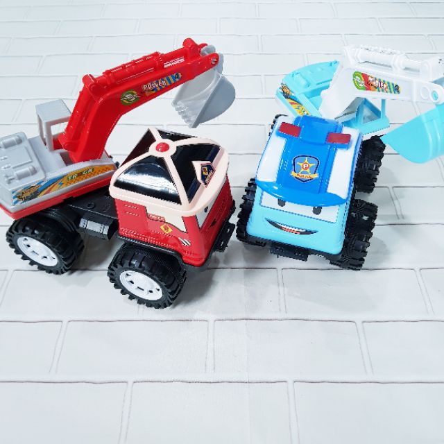 Xe xúc mặt cười xoay 360 368-1