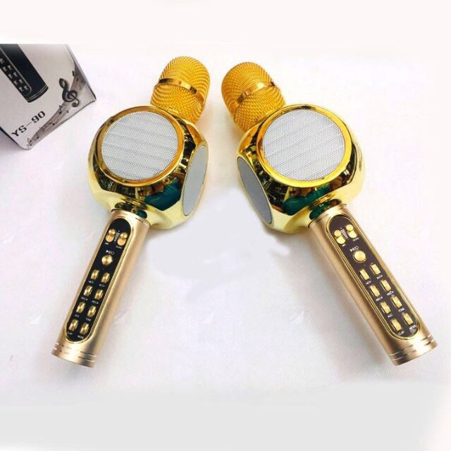 Mic karaoke YS90 kiêm loa trợ giảng- Micro Bluetooth đa năng YS90