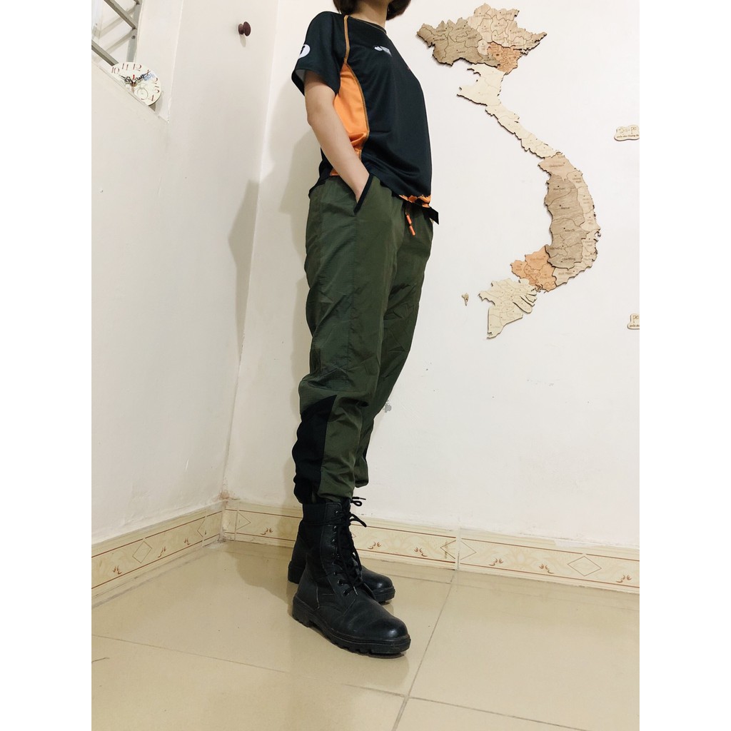 QUẦN JOGGER GIÓ NAM CAO CẤP ❤️FREESHIP❤️ Quần gió nam cao cấp 2 lớp, xuất dư xịn, có khóa kéo ở gấu quần, siêu bụi bặm