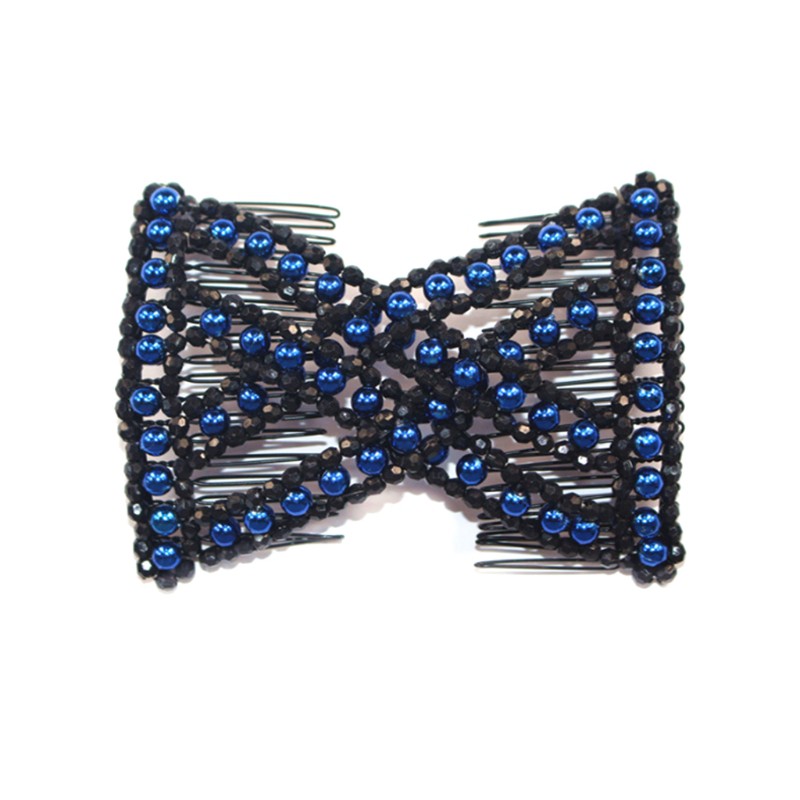 Lược kẹp tóc co giãn đính đá thiết kế sang trọng cho nữ