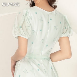 Đầm cổ V buột eo GUMAC DA914