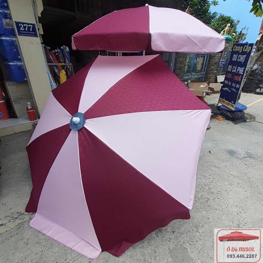 DÙ 2M2 MÀU HỒNG PHA HỒNG ĐẤT KHÔNG KÈM THEO ĐẾ