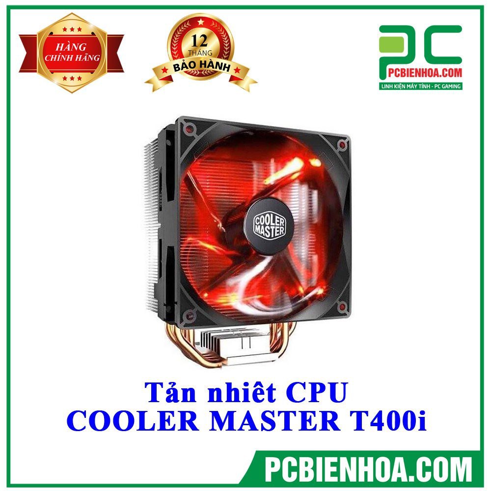 Tản nhiệt CPU COOLER MASTER T400i Red Led TẶNG BÀN DI CHUỘT GAMING