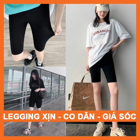 Quần legging lửng Nữ Co giãn 4 chiều siêu hack dáng, Legging nâng mông nữ