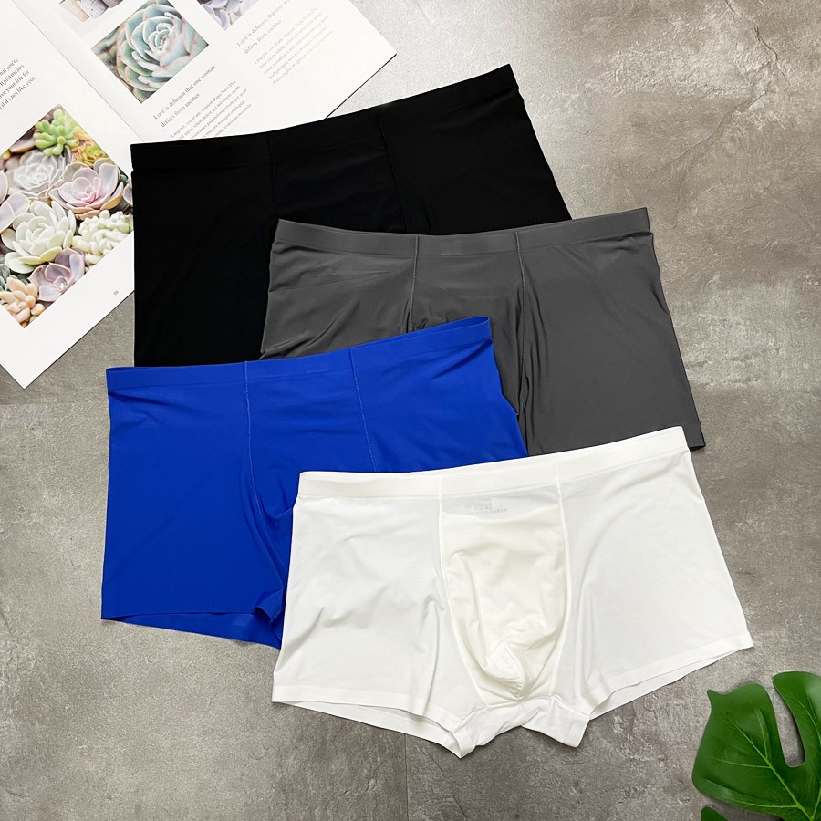 Quần Lót Nhật - Boxer SU Thun Lụa - Không Đường May - Siêu Mịn