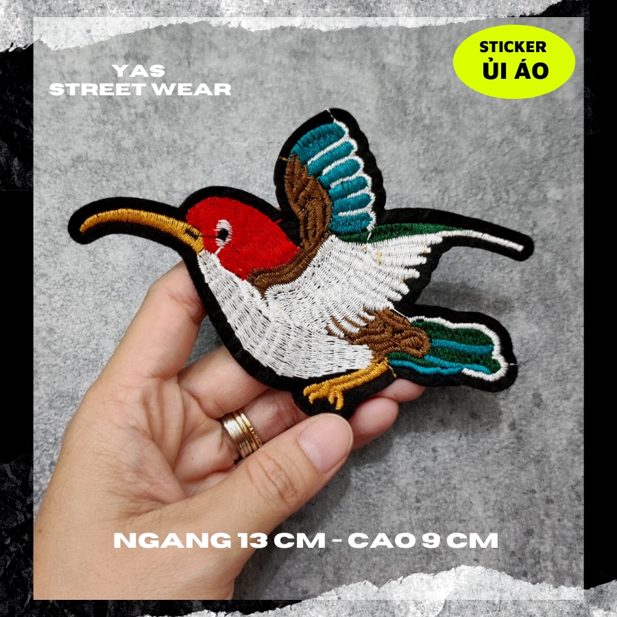 Sticker ủi áo cao cấp, miếng dán quần áo dùng làm Patch ủi, miếng vá quần áo, vá áo phao, trang trí BALO