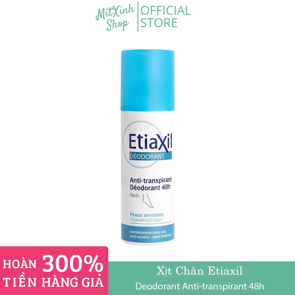 Xịt khử mùi Etiaxil ngăn tiết mồ hôi và ngăn mùi lên đến 48h