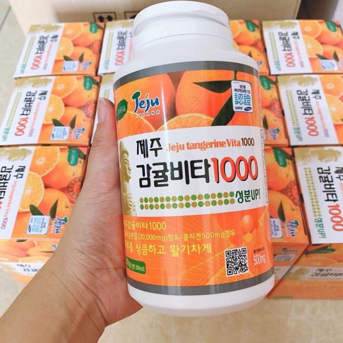 Viên Ngậm Bổ Sung Vitamin C JeJu Mandarn Vita C Power 501g 334 Viên - Tăng Cường Đề Kháng Và Hệ Miễn Dịch