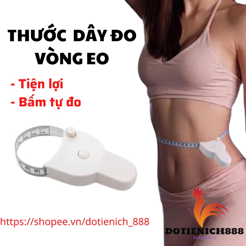 Thước dây đo vòng eo, đo cắt may quần áo, tập luyện thể thao dài 1.5M tùy chọn