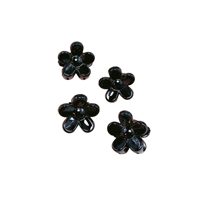 Kẹp Tóc Hình Hoa Màu Trơn Ngọt Ngào Dễ Thương