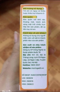 Dầu Chùm Ngây Moringa D3