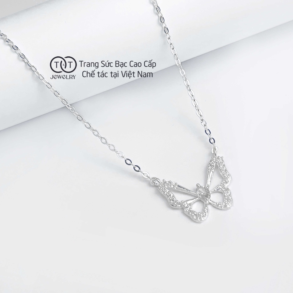Dây chuyền Bạc nữ s925 Hồ Điệp T&amp;T Jewelry cao cấp DC06