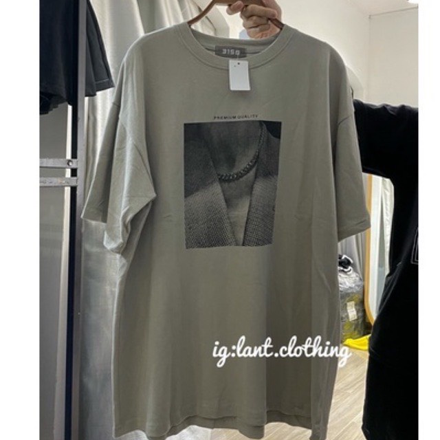 Áo phông 3158 Chất Cotton Khô  QUẢNG CHÂU Nam Nữ Unisex, Áo thun tay lỡ dây chuyền in 3d Oversize fom rộng Basic