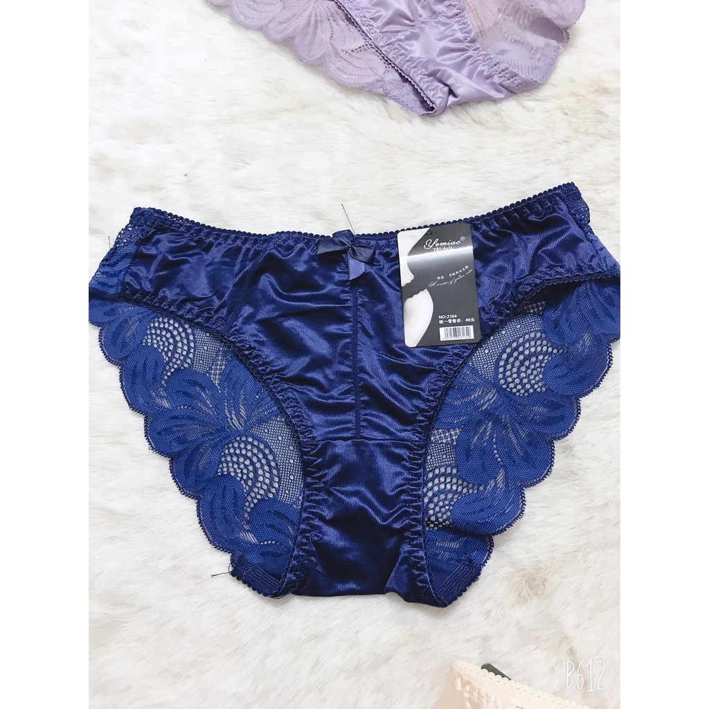 Quần Lót Nữ Lụa Phối Ren ❤️FREESHIP❤️ Hàng Cao Cấp Loại 1 Xuất Nhật