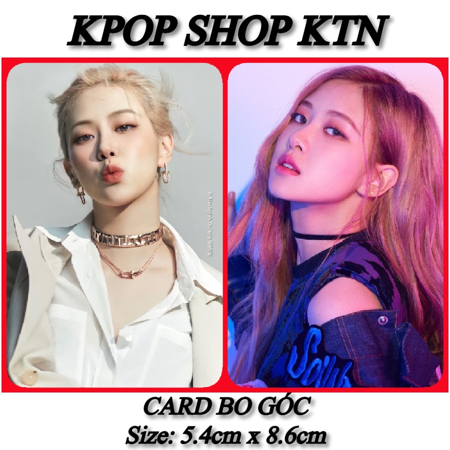SÉT CARD BO GÓC ROSÉ BLACK PINK
